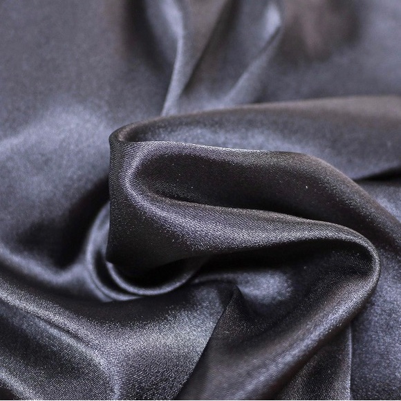 Wide leg, black Satin pants 3X - Picture 7 of 9